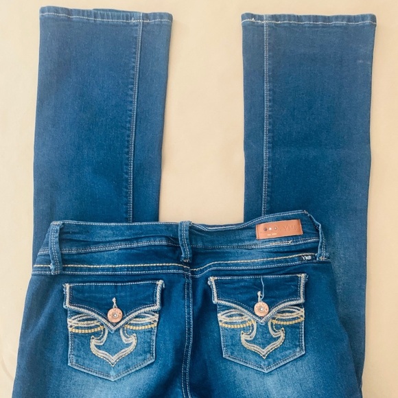 🇺🇸 YMI size 9 straight leg dark jeans - Picture 2 of 10